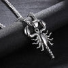 Ice City Bold Scorpion Necklace, Stainless Steel Scorpion Pendant Necklace for Men - 22 Inches