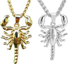 Ice City Bold Scorpion Necklace, Stainless Steel Scorpion Pendant Necklace for Men - 22 Inches