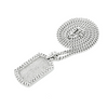 Ice City Men Full Dog Tag Pendant Franco Necklace Chain Men Jewelry